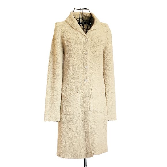 Women's Sweater Tan Cardigan Coat - Picture 2 of 6